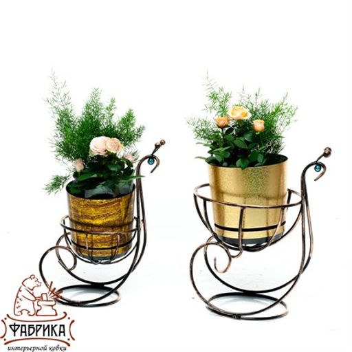 Цветочница Улитка 95-027-BG - Фабрика интерьерной ковки фото 3