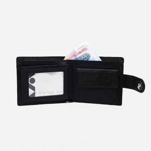 Портмоне мужское на магните, отдел для купюр, для карт, для монет, цвет черный - Simaland фото 5