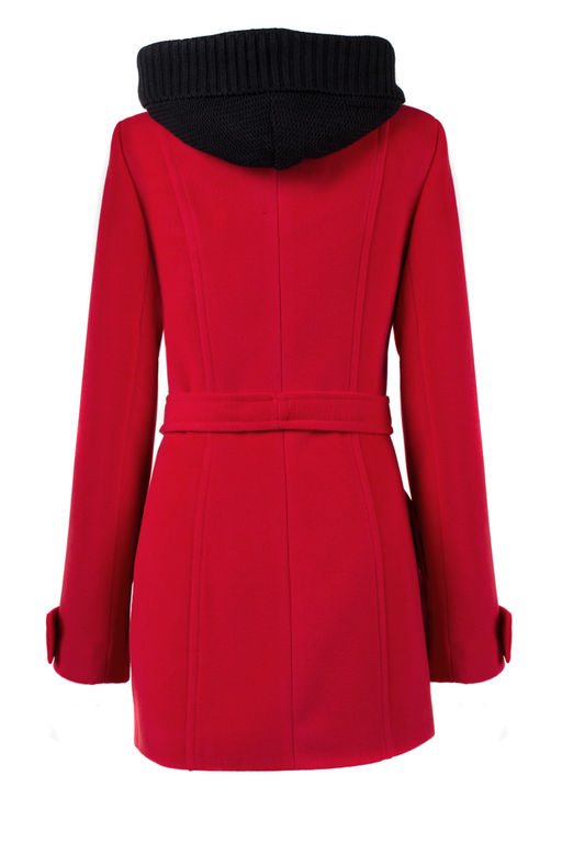 01-05648 Пальто женское демисезонное (пояс) - El podio фото 6