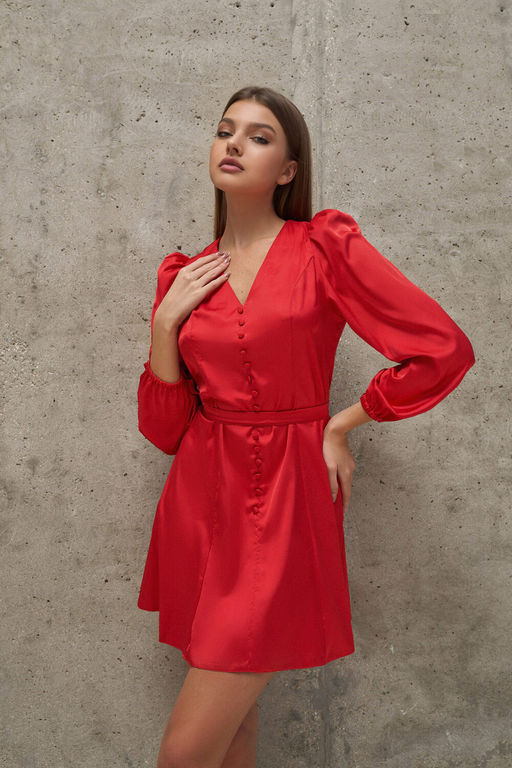 Платье атласное "Валерия"