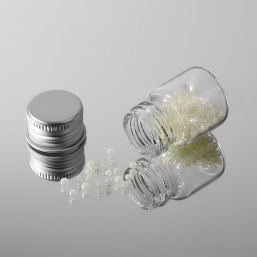 Цена за 2 шт. Баночки для хранения бисера, d=2.2×3.2 см, 6 шт.