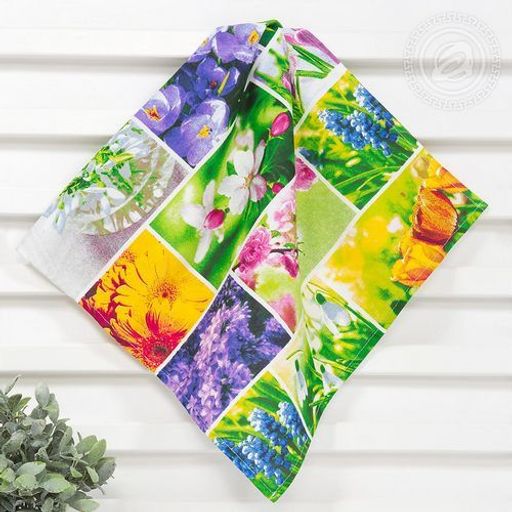 Полотенце 45*70 см. Первоцвет рогожка хлопок 100% - Лен поволжья фото 2