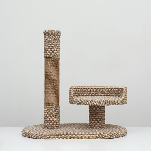 Когтеточка Бока, ковролин, джут, 60 х 40 х 70 см, бежевая - Simaland фото 2