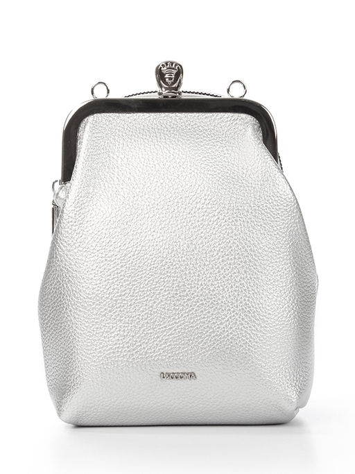 LACCOMA сумка Нефертити-Y2005-серебристый эко кожа хлопок