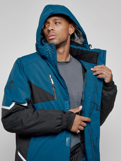 Горнолыжный костюм мужской зимний синего цвета 6319S - Leifensh фото 14