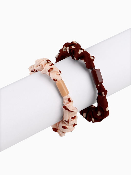 Цена за 2 шт. Резинка для волос «Сердечки», набор 2 шт., Коты аристократы