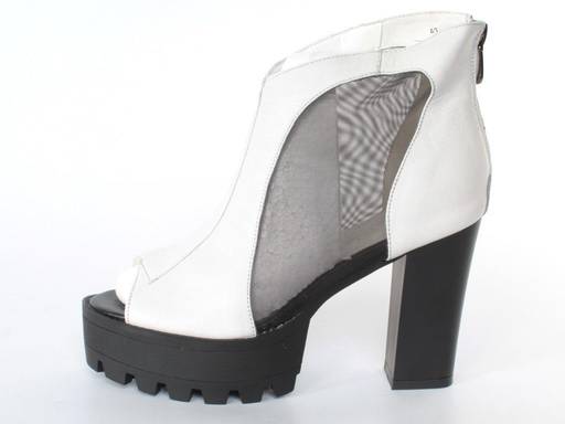 03-PDD166-2 WHITE Полуботинки женские (натуральная кожа) - No name фото 13