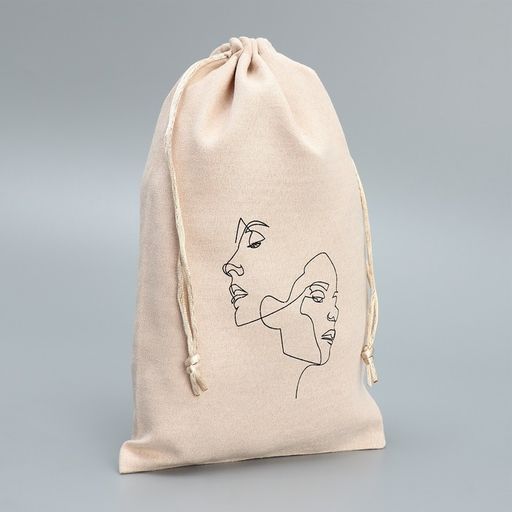 Цена за 5 шт. Мешок замшевый Лица, 16 24 см +/- 1.5 см - Дарите счастье фото 2