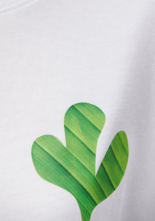 S?rt Bask?l? Istanbul Tisort - Mavi фото 6