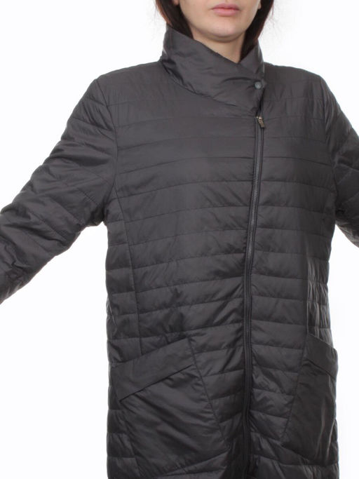 K-532 DK. GRAY Куртка демисезонная стеганая женская (70 гр. холлофайбер) - Fashion фото 2