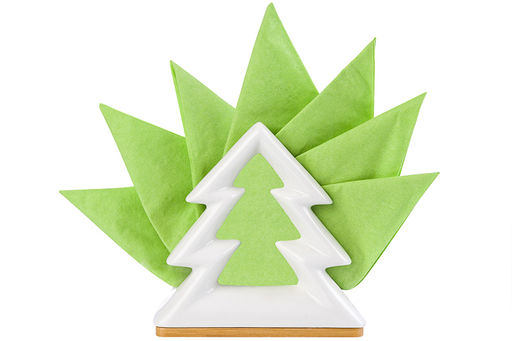 Салфетница на дер. подставке 11*5*11 см "Елочка"