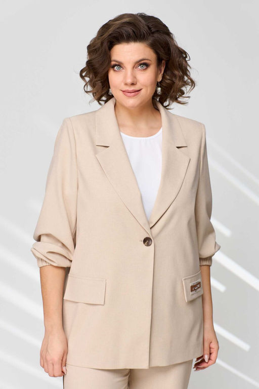 Костюм Асолия 1422 бежевый  фото 6