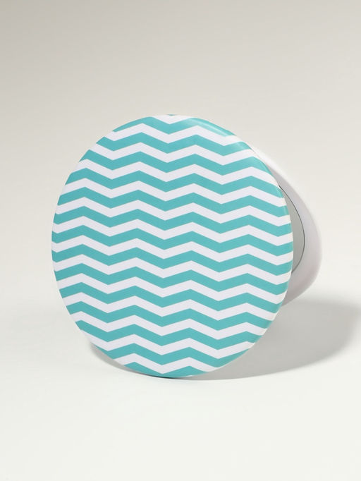 Цена за 3 шт. Зеркало складное «Геометрия», d=7.5 см, бирюзовое