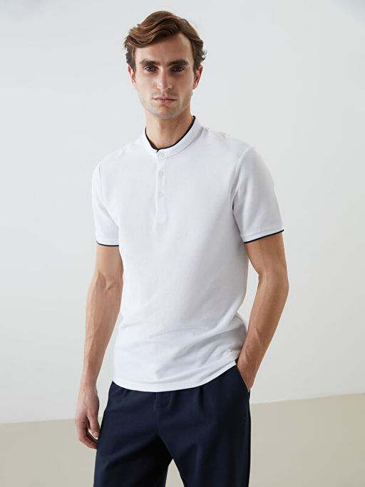 Hakim Yaka K?sa Kollu Erkek Ti??rt