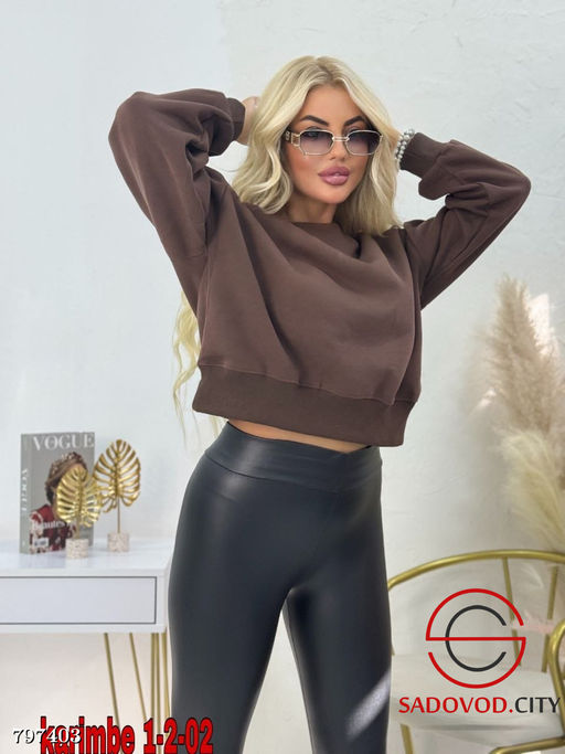 толстовка женская однотонная - Bruno фото 5