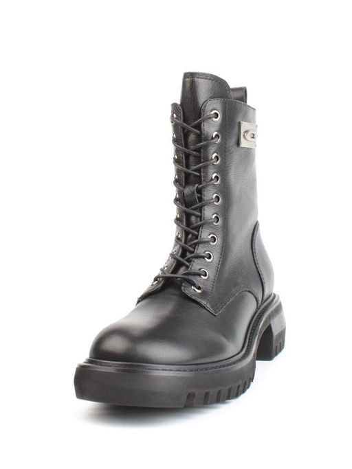 01-GZ6253-G71-N11 BLACK Ботинки демисезонные женские (натуральная кожа, байка) - Фабричный китай фото 8