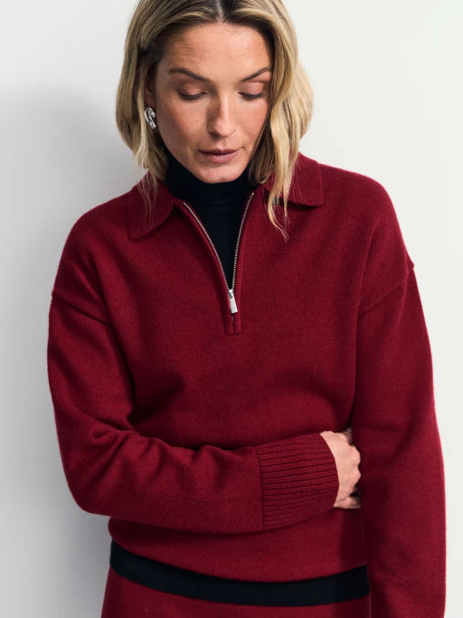 Джемпер поло с молнией / Zarina
