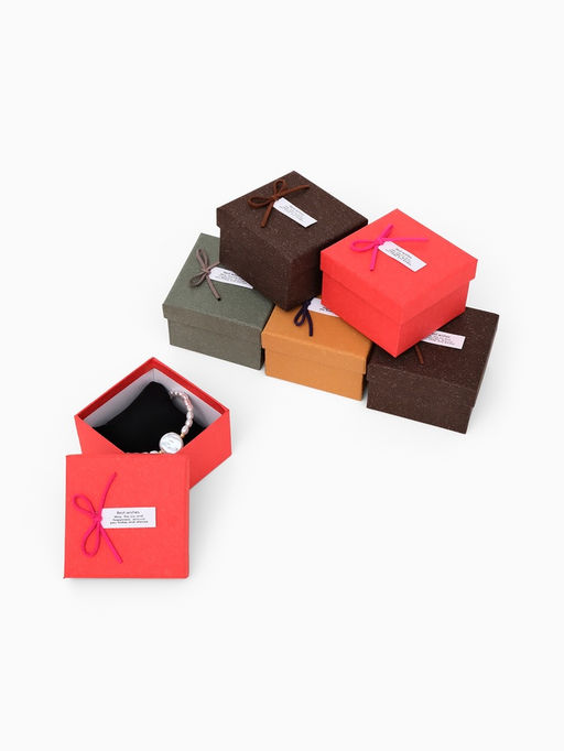 Набор коробочек подарочных 6 шт. под часы «Шильдик», 8,5×8,5 см, цвет МИКС