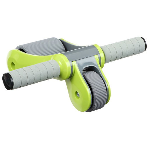 Ролик для пресса ONLYTOP, 33×24×24 см, с ковриком, цвет серый/салатовый