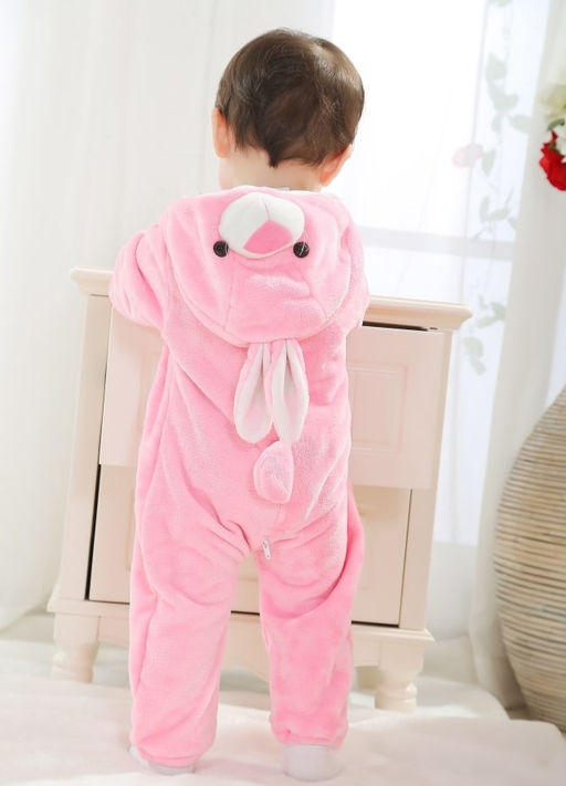 Плюшевый комбинезон Зайка (розовый)