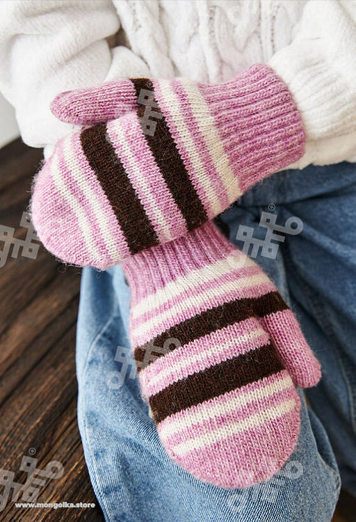 Шерстяные варежки (арт. 04156) - Тод оймс ххк фото 4