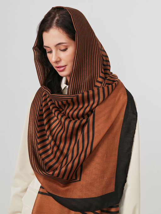 Большой, мягкий, тонкий и очень нежный двусторонний палантин - Tantino фото 7