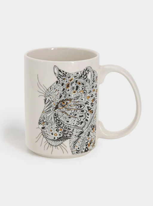Кружка, 500 мл, фарфор N, белая, Леопард, Wild - Anna lafarg фото 4