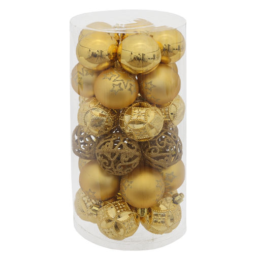 Набор из 30шт Украшение новогоднее "Шар", D 6 см, L16 W16 H31 см