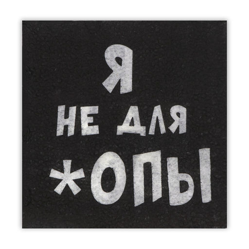 Цена за 6 шт. Салфетки бумажные однослойные «Я не для *опы», 24×24, 20 шт.