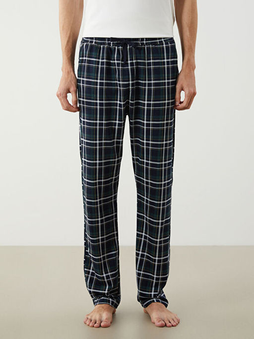 Standart Kal?p Ekose Erkek Pijama Alt