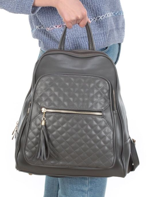 T3540 DK. GREY Сумка-рюкзак (искусственная кожа) - Фабричный китай фото 6