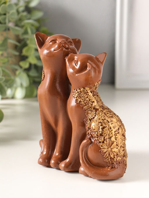 Фигурка полистоун «Кот и Кошка», 14×13 см