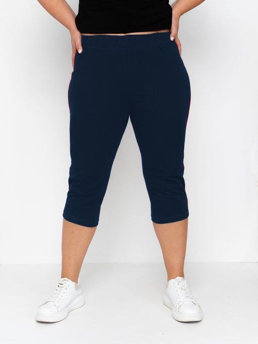 Бриджи хлопок 95%, лайкра 5%,темно-синие