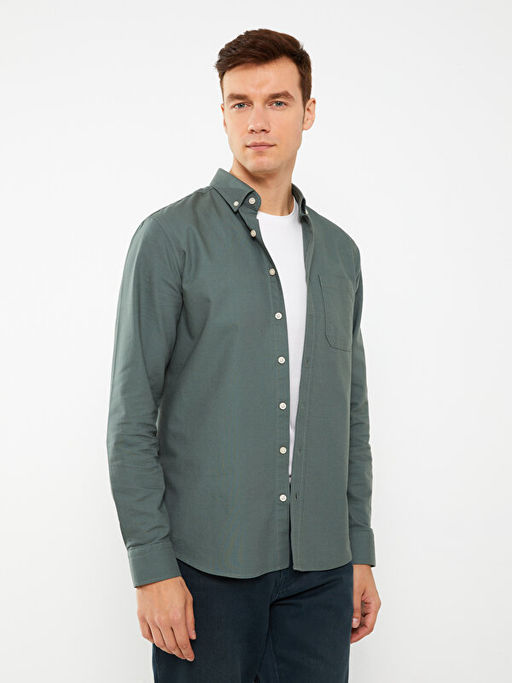 Regular Fit Uzun Kollu Oxford Erkek G?mlek