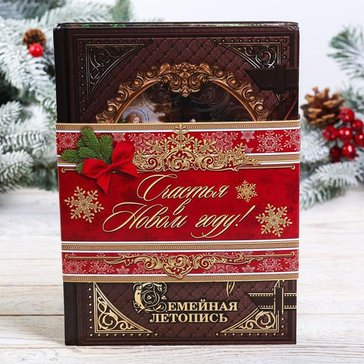 Родословная книга и кружка Семейного счастья, 28 х 24 х 11 см, набор - Зимнее волшебство фото 5