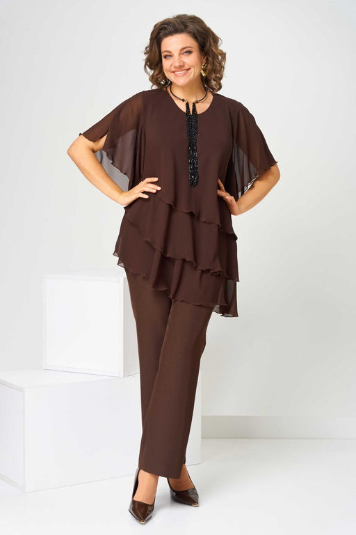 Костюм Асолия 1512 коричневый