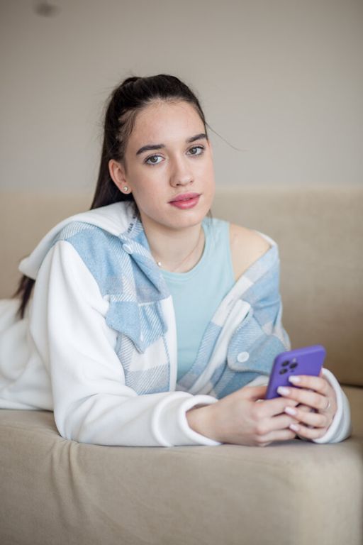 514 Рубашка c капюшоном, флис/голубая клетка - Knitka wear фото 7