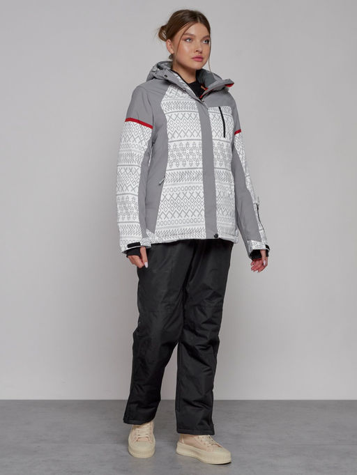 Горнолыжная куртка женская зимняя белого цвета 2272Bl - Chunmai фото 9