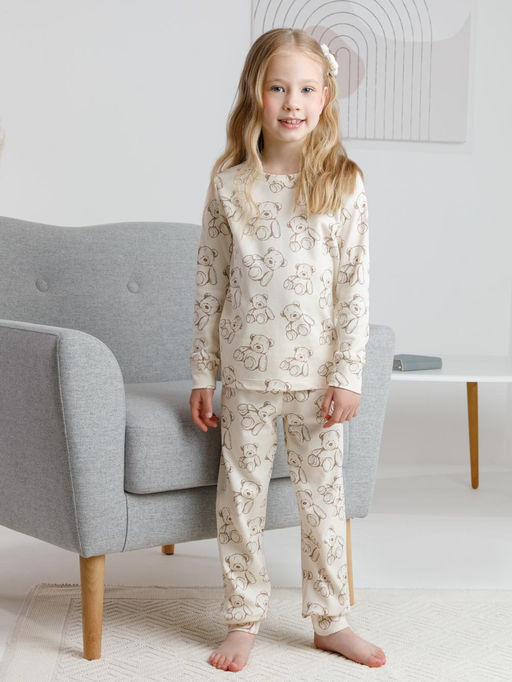 К 1552/айвори,плюшевые мишки пижама дет