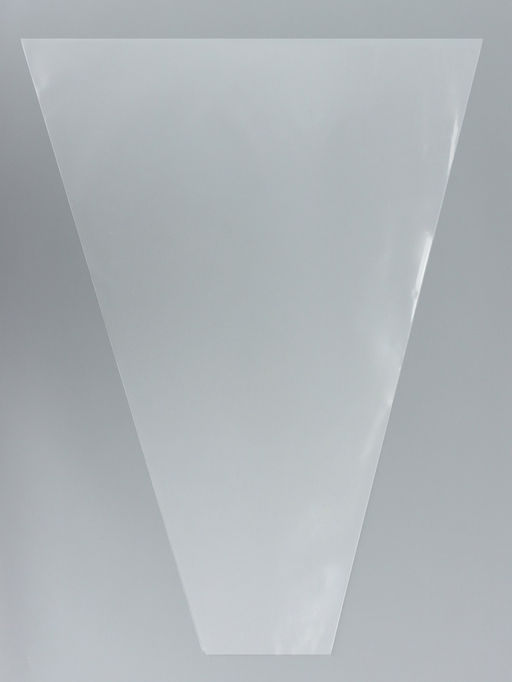 Цена за 50 шт. Пакет для цветов конус "Алиса", прозрачный, 45 х 60 см