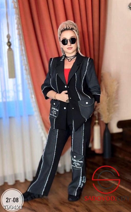 Женский брючный костюм двойка - Bruno фото 2