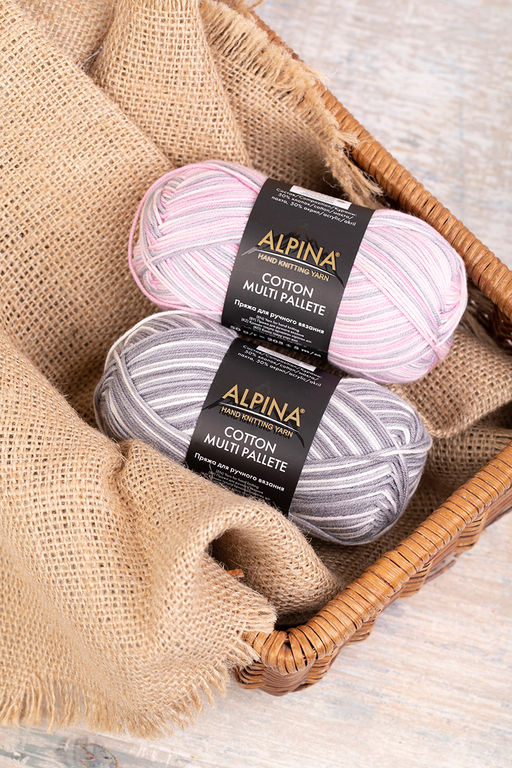 Пряжа ALPINA COTTON MULTI PALLETE 50% хлопок, 50% акрил 10 шт. х 50 г 205 м 5 м
