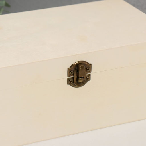 Шкатулка для росписи дерево «Прямоугольная», замок пряжка, 23.5×14×9.5 см