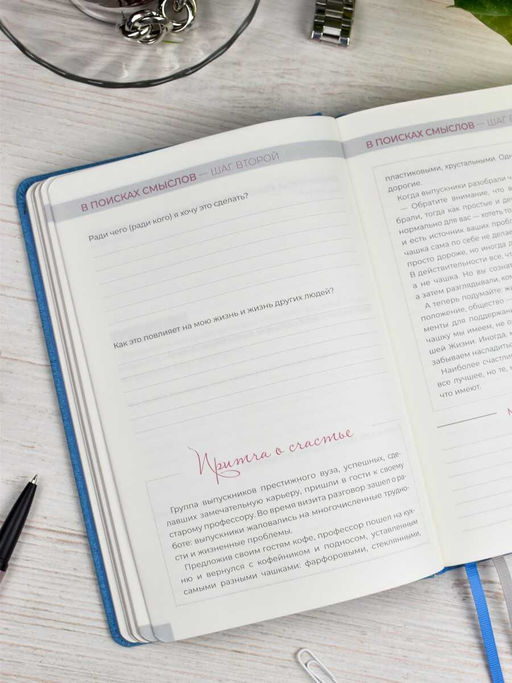 Ежедневник недатированный ESCALADA, А5, 160 л., арт. 63971/ 15 5 ШАГОВ К СЧАСТЬЮ  фото 30