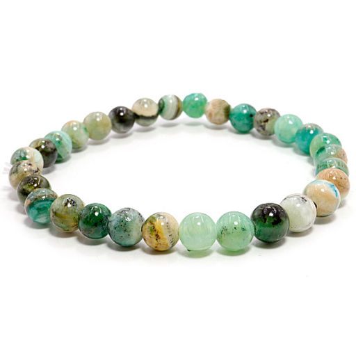 Браслет из камня Байкальский хризопраз Привлекает денежные потоки, помогает быстро разбогатеть 6мм