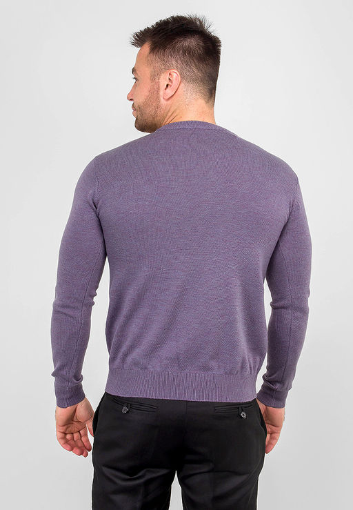 Джемпер мужской GREG G121-05426 (сиренево-серый м.)  фото 5