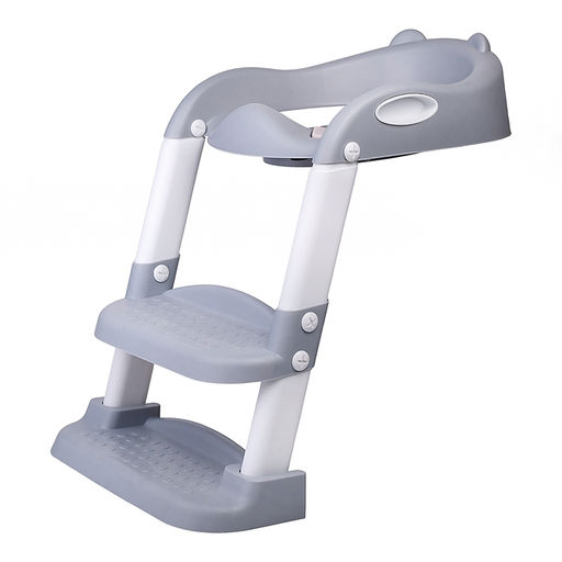 Детская накладка на унитаз со ступенькой (серый)