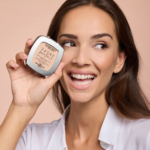 DEBORAH Пудра для лица матирующая стойкая 24ore Perfect тон 4 Beige, 9 г  фото 8