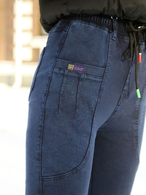 Джеггинсы жен. утепл._УЦЕНКА_5508 син