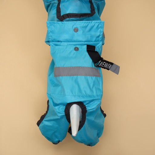 Комбинезон для собак, демисезонный с козырьком, размер 3ХL (ДС 50, Ог 67, ОШ 51 см), голубой 93812 - Simaland фото 19